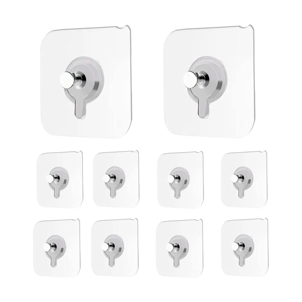 Screw Hook Hanger, Transparent